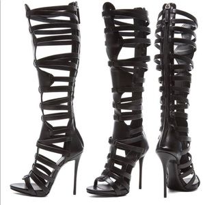 Giuseppe Zanotti Black Nelson Gladiator Heel- 8